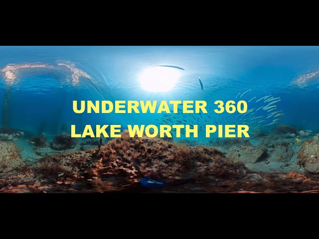 RAW 360 CLIP - CAMERA DROP ON THE LAKE WORTH FISHING PIER part 1