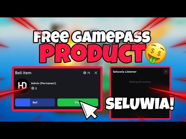 Free Gamepass/Product Script OP - Roblox 