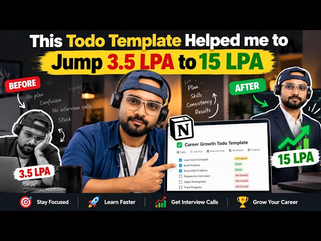 This Todo Template Helped Me Jump from 3.5 LPA to 15 LPA