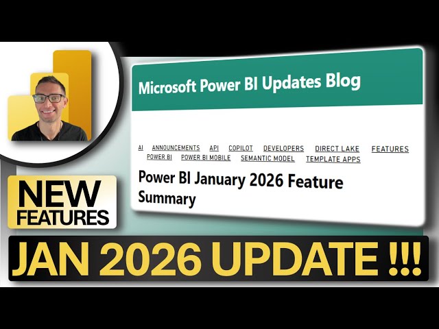 🔥 Power BI Just Got Better: January 2026 Update
