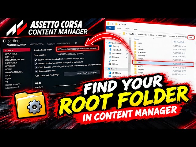 How To Find Your Assetto Corsa Root Folder For Mods | Content Manager