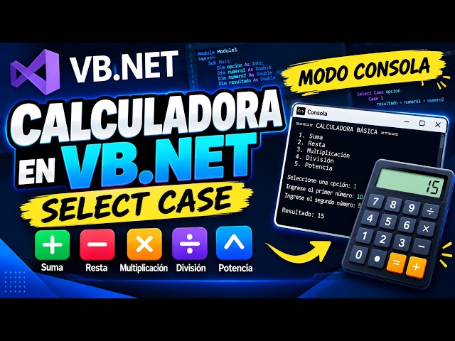 VB.NET Calculator with Select Case | Step-by-Step Programming