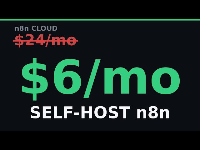 How to Self-Host n8n on a $6 VPS with Docker (2026 Guide)