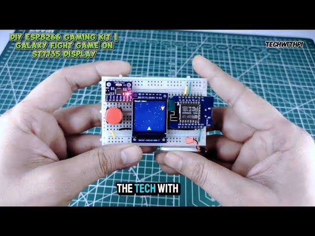 ESP8266 Game Console Project | Galaxy Shooter Game using ST7735 Display & MPU6050 #esp8266 #st7789