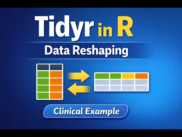 tidyr Package in R for Clinical Programming | Data Reshaping (Wide ↔ Long) | Tidyverse Part 2