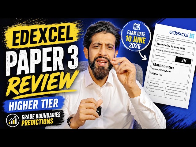 Edexcel GCSE Maths Paper 3H 2026 Review | Grade Boundary Predictions