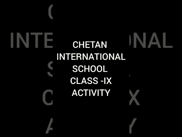 Chetan international school sonai (mathura) |class 9th activity |  map making activity || #activity