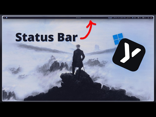 Custom Windows Status Bar with YASB (So Clean 😎)