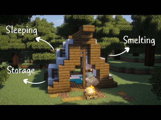 Minecraft: Simple Tent Tutorial (How to build)