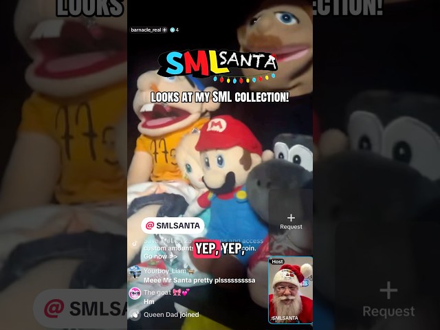 thanks @SMLSanta for letting me join the live 🙏🙏 #sml