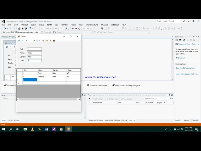 How to create a local database in Vb.net