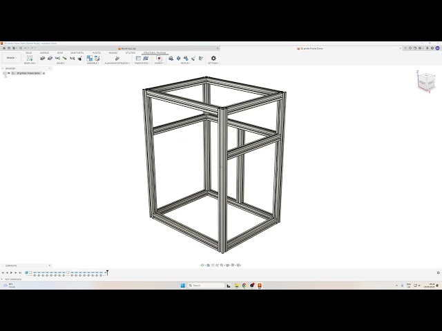 Tutorial 3D printer frame alu framing - Fusion 360 add-in