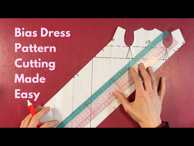 Bias Dress with Straight Seams | Professional Pattern Drafting Technique