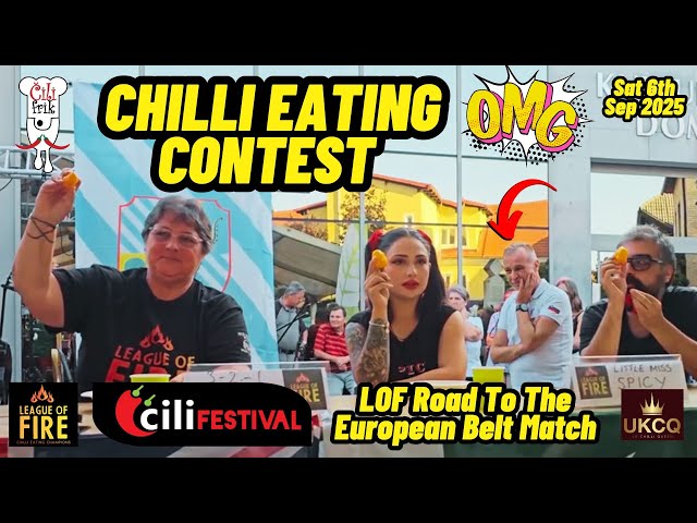 CHILI EATING CONTEST 🌶 with UK CHILLI QUEEN - Real Chili Festival, Slovenia 6 Sep 2025