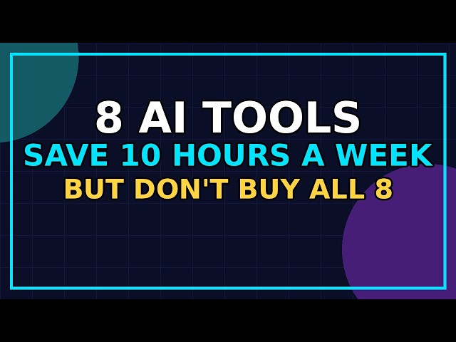 8 AI Productivity Tools That Save You 10 Hours a Week (2026)
