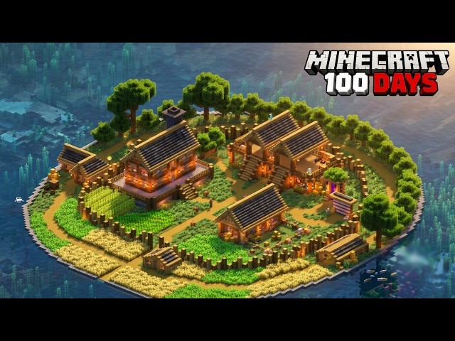 I Spent 100 Days Building the ULTIMATE Island Base in Minecraft Hardcore Survival