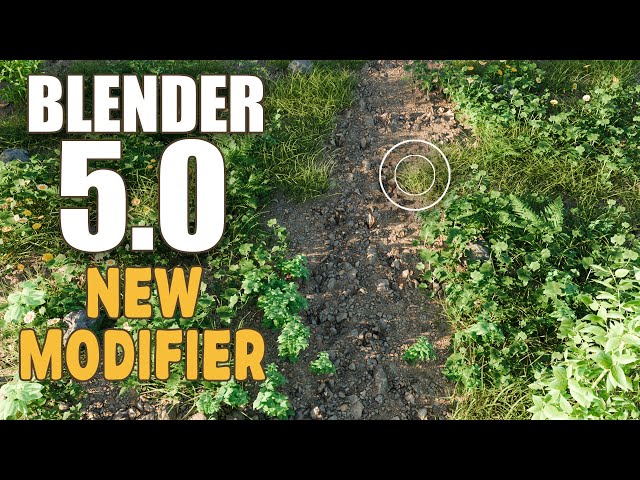 Blender 5.0 New Scatter Modifier - Quick and Easy