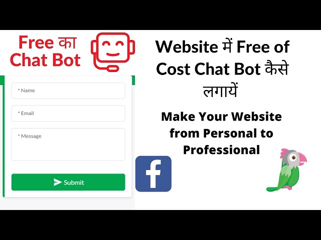 How to add a Chat Bot in Website || 100% Free Chat Bot || Facebook Chat Bot || Tawkto Chat Bot