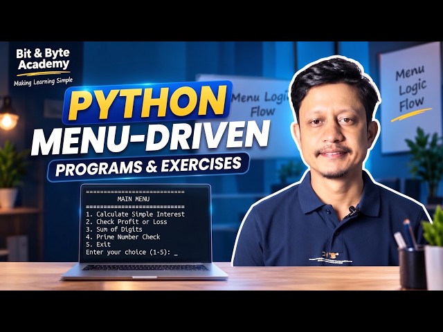 Lab 6 Python Menu Driven Program & Practical Exercises