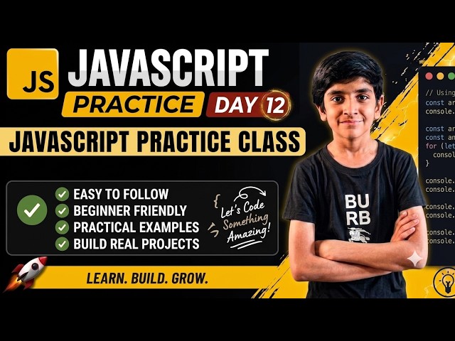 Day 12 Js Full Practice Course | Build Real Projects  |Code With Mahesh #coding #viral #sehar