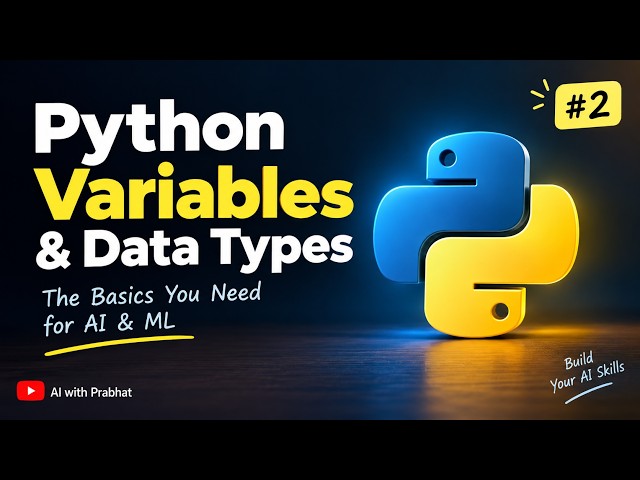 Python Variables & Data Types Explained | Python Tutorial for Beginners #2