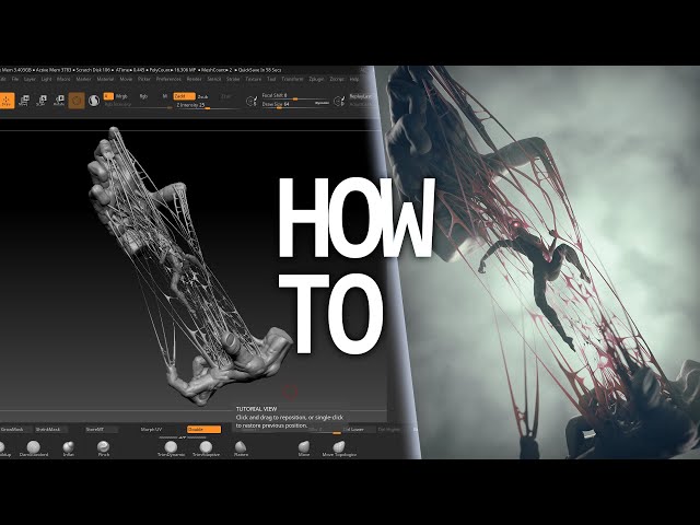 Making sculpt art in Zbrush | Textures & Render explained