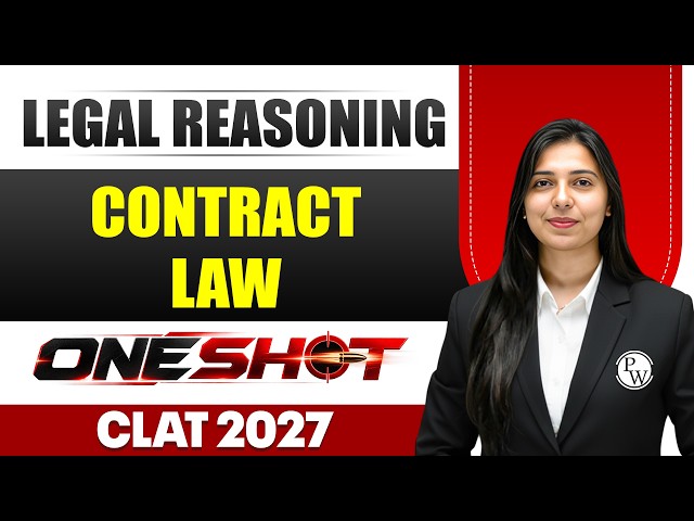 Contract Law One Shot | Legal Reasoning for CLAT 2027 Preparation | Mission 100