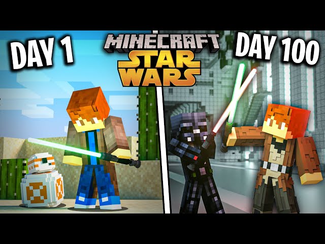 I survived 100 Days in Minecraft STAR WARS!