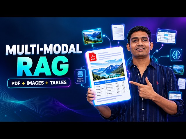 RAG #20 Multi-Modal RAG Explained | How AI Understands Text, Images & Tables in PDFs