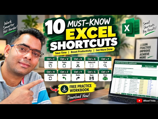 10 Must-Know Excel Shortcuts Every Excel User Should Know!