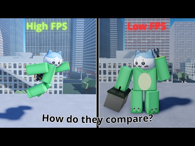 High vs Low FPS Items in Dummies vs Noobs
