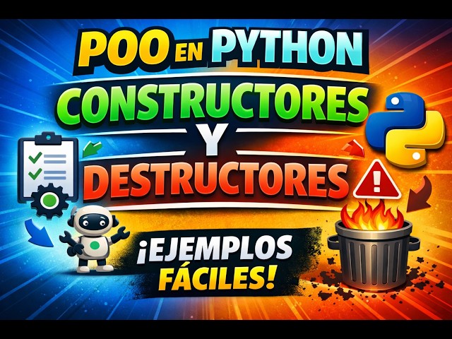 POO en Python: Constructores y Destructores explicados fácil