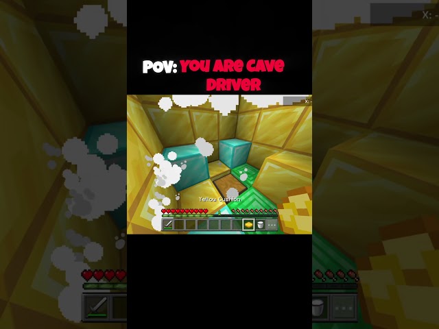 POV: you are Cave Driver😭 #minecraft #shorts #gaming #mc #mcpe