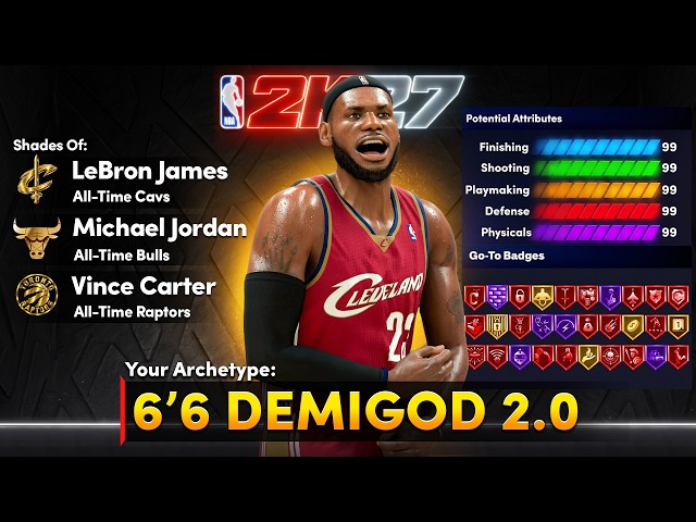 THE 99 DUNK ISO BUILD THAT IS BREAKING NBA2K27 - BEST 6'6 GUARD ALL-AROUND BUILD! BEST BUILD 2K27!