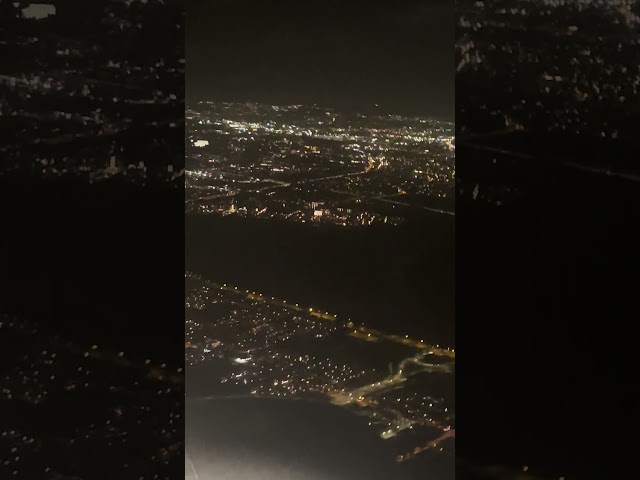 AMSTERDAM #landing #amsterdam #nightview #shorts