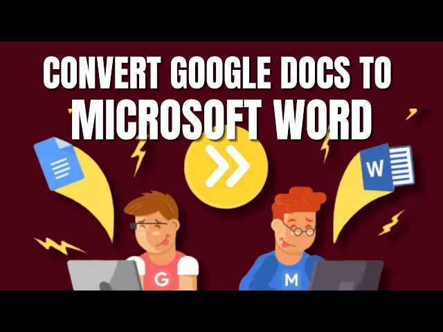 How To Convert a Google Docs To a MS Word 2024