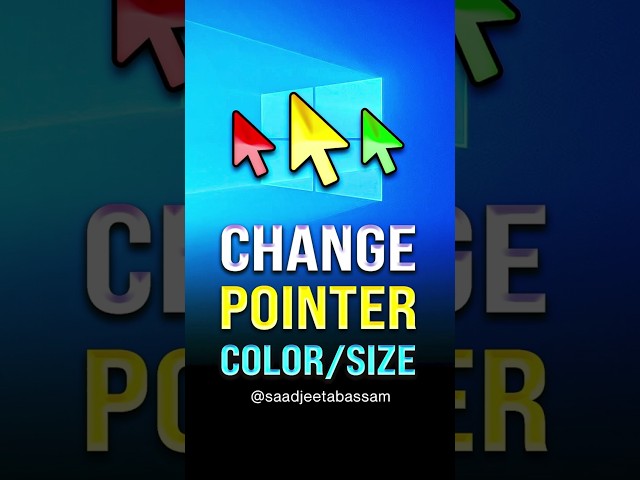 How to Change Size and Color of Mouse Pointer in Windows 10