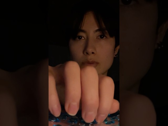 Tapping on little gems 😄💙 #asmr