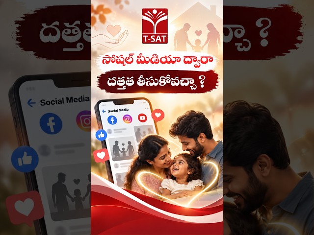 సోషల్ మీడియా ద్వారా దత్తత తీసుకోవచ్చా ? | T-SAT