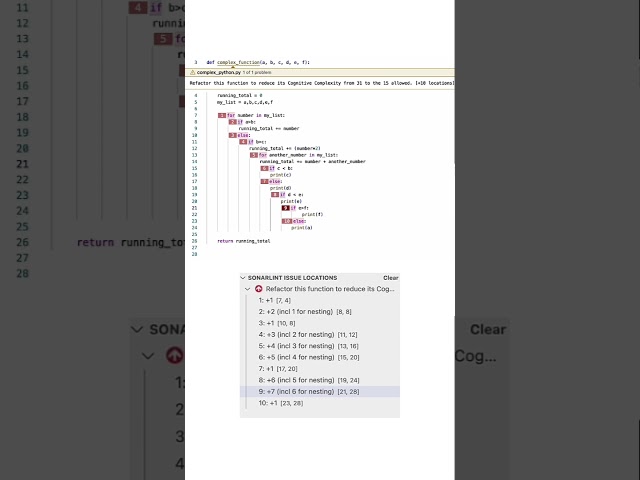 Cognitive Complexity Tip 5: Find the way with Sonar #CleanCode