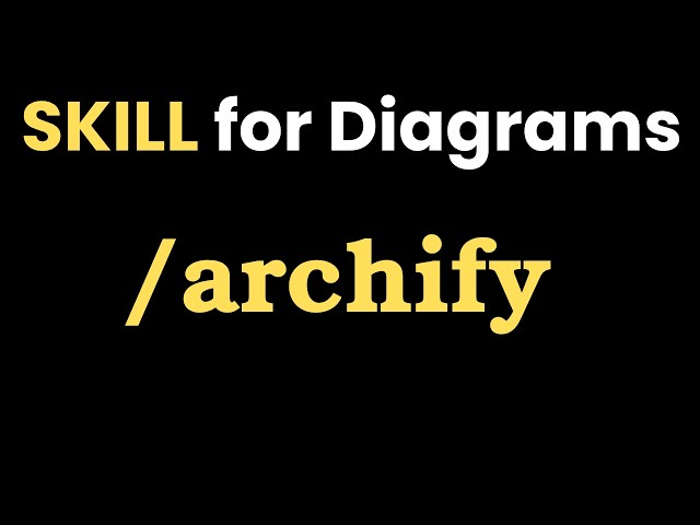 How to Create Architecture Diagrams with GitHub's Top Trending Agent Skill (Archify) !