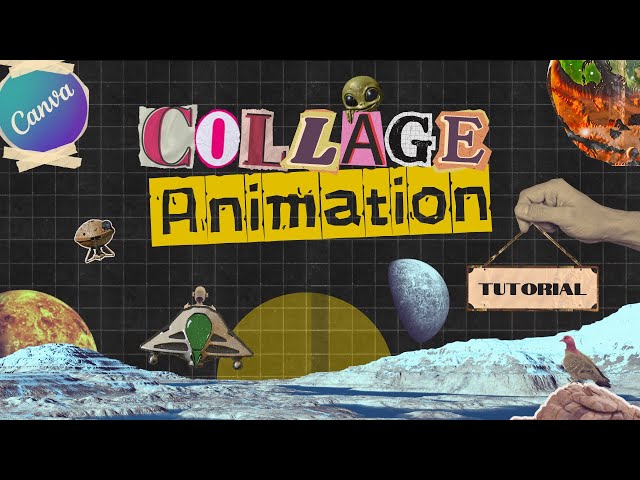 Collage Animation in CANVA | Stop Motion Tutorial