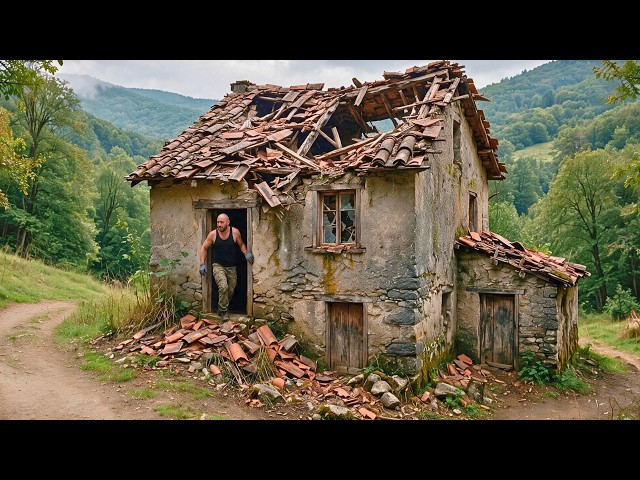 Man Turns WWII-Era Stone Ruin Into Dream Home In Just One Year | Start To Finish @luxonbushcraft