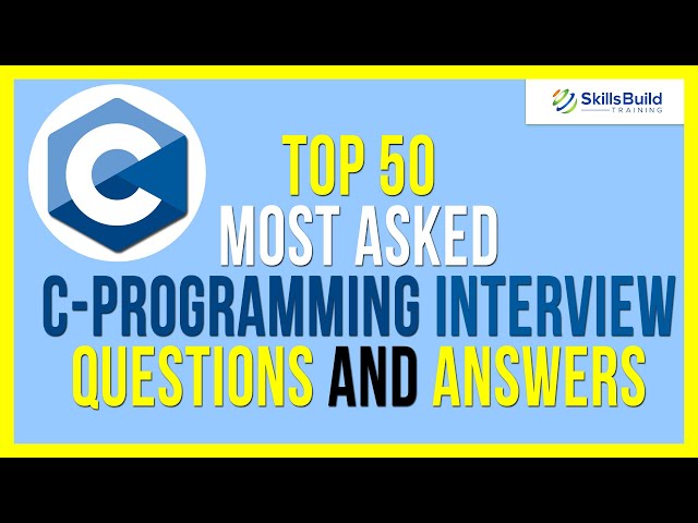 Top 50 🔥 MOST ASKED C Programming Interview Questions and Answers