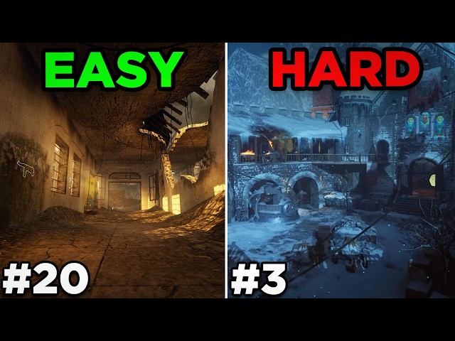 What Is the HARDEST Map In COD ZOMBIES?
