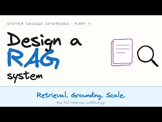 RAG System Design Interview: Chunking, Retrieval, and Grounding, Explained