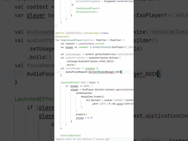 Android ducking setup