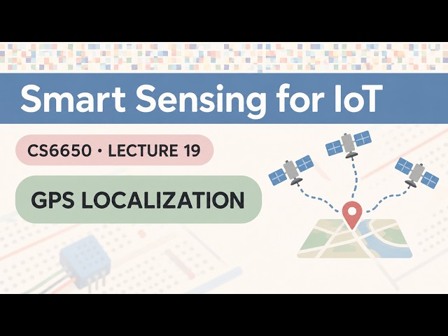 CS6650 | Lecture 19 | IoT Localization - GPS