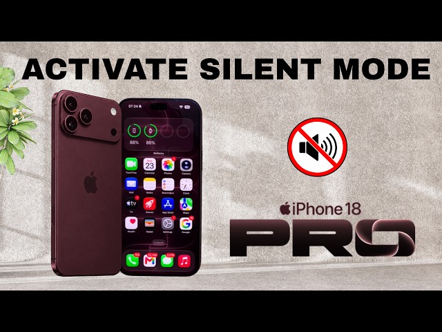 How To Put iPhone 18 Pro / 18 Pro Max In Silent Mode