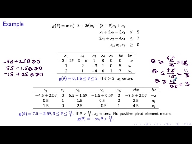 Parametric Linear Programming